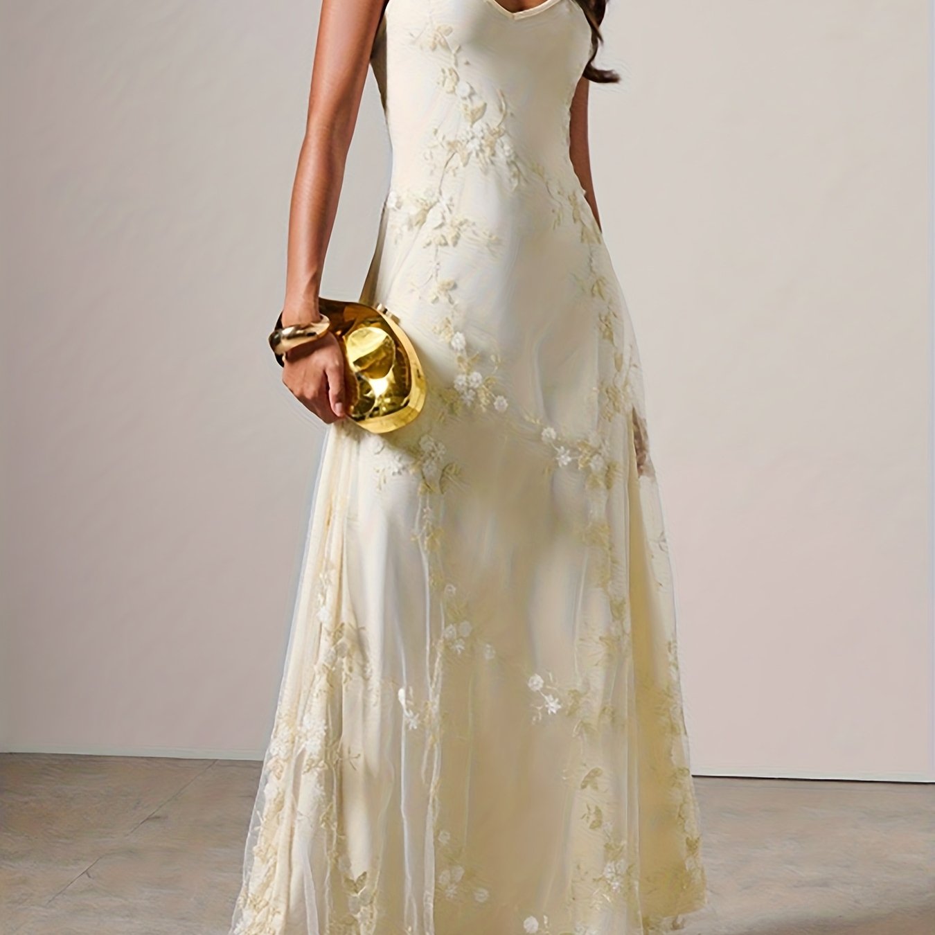 Maxi Slip Dress, Mesh Embroidered, Rehearsal Dinner Dress Wedding Guest Dress, Summer Fall