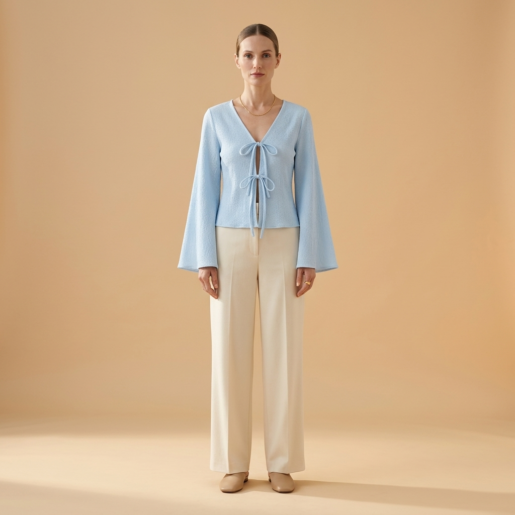 Blouse for Women Soft Long Sleeve Top for Office Work Smart Casual Outfits