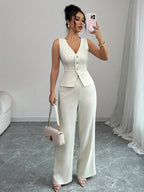 Sleeveless Office Co-Ord by Maisonvirelle
