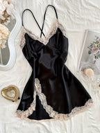 Lace Trim Night Dress by Maisonvirelle