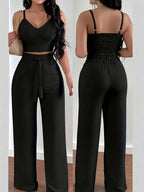 Front-Knot Cami Set by Maisonvirelle