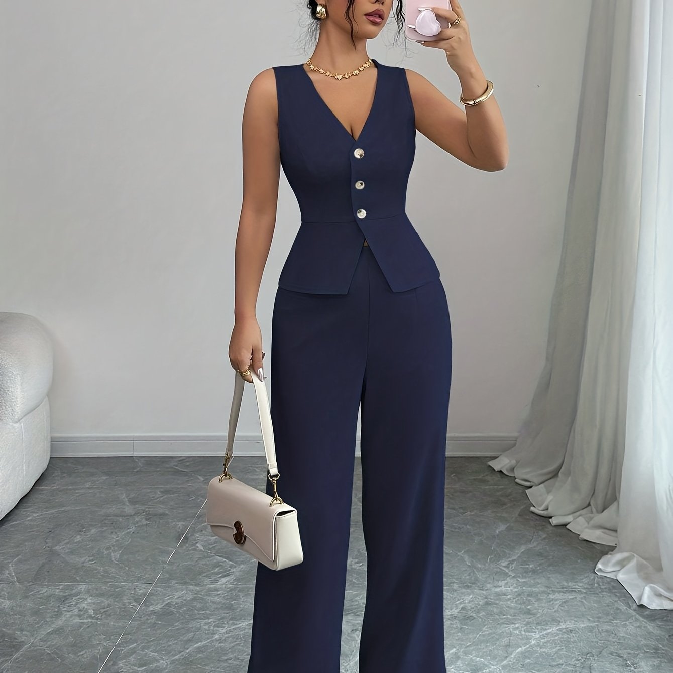 Sleeveless Office Co-Ord by Maisonvirelle