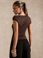 Asymmetric Off-Shoulder Top by Maisonvirelle