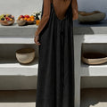 Backless Holiday Maxi Dress by Maisonvirelle