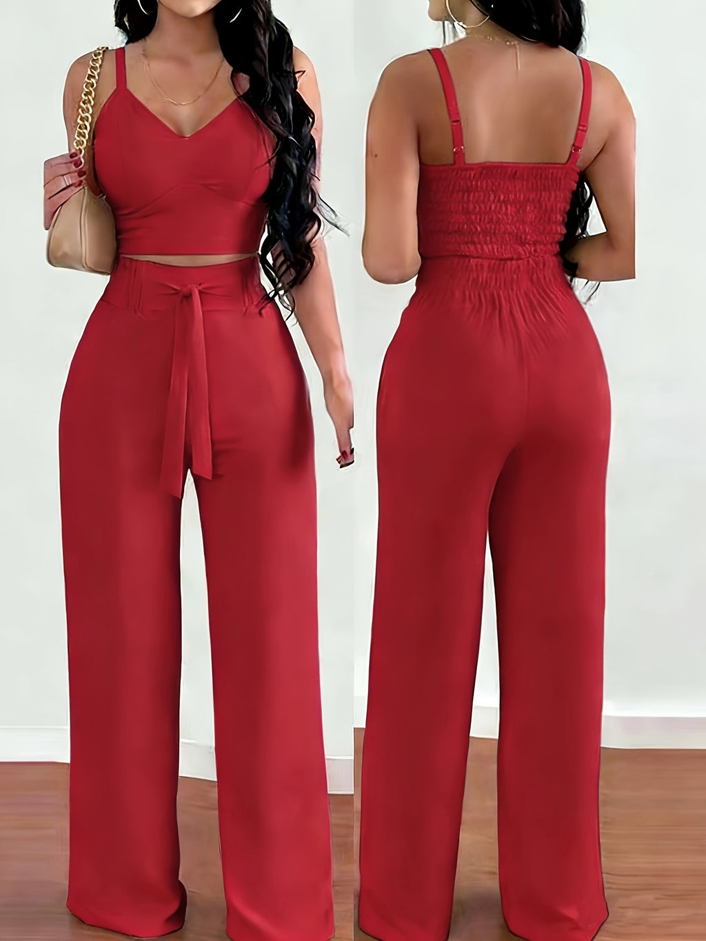 Front-Knot Cami Set by Maisonvirelle