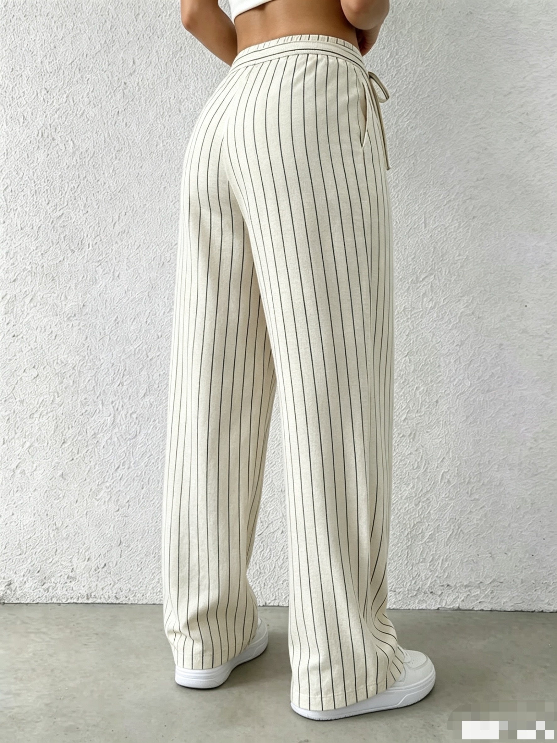 Striped Linen Trousers by Maisonvirelle