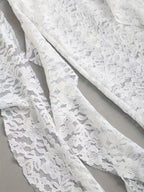 Ruffle Lace Mini Skirt by Maisonvirelle