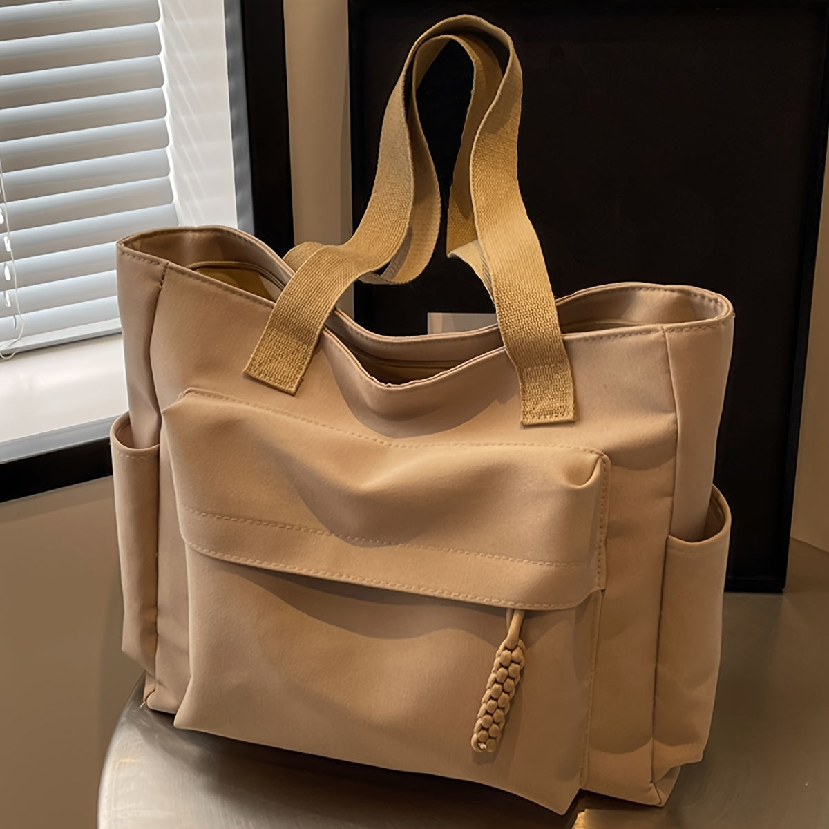 Tote Bag for Women Large Capacity Lightweight Shoulder Bag with Zip for Work Travel