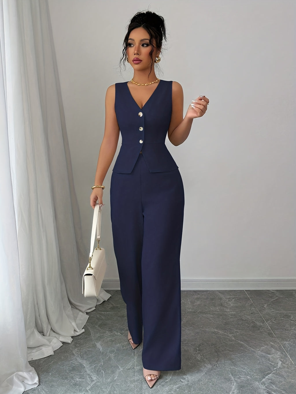 Sleeveless Office Co-Ord by Maisonvirelle