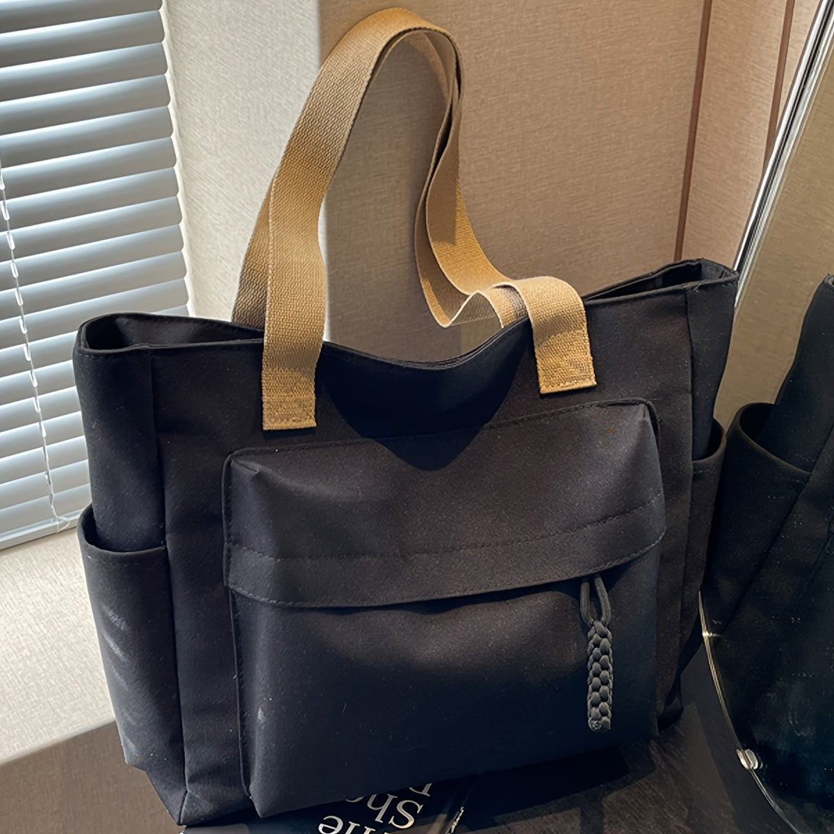 Tote Bag for Women Large Capacity Lightweight Shoulder Bag with Zip for Work Travel