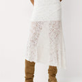 Lace Patchwork Maxi Skirt by Maisonvirelle