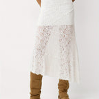 Lace Patchwork Maxi Skirt by Maisonvirelle