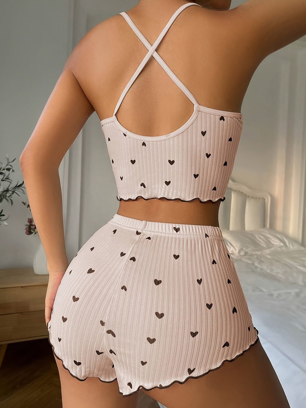 Ribbed Heart Lounge Set by Maisonvirelle