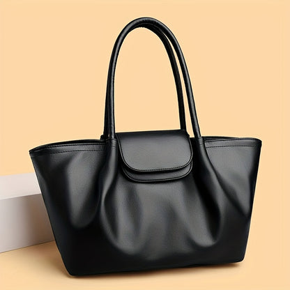Tote Bag for Women PU Shoulder Handbag Large Capacity for Work Evening Shopping