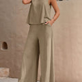 Sleeveless Wide-Leg Set by Maisonvirelle