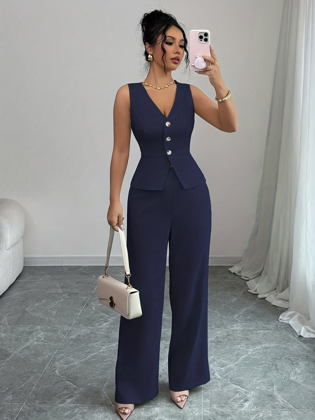 Sleeveless Office Co-Ord by Maisonvirelle