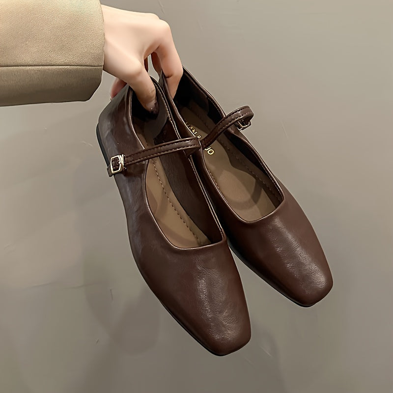 Chunky Mary Jane Flats by Maisonvirelle