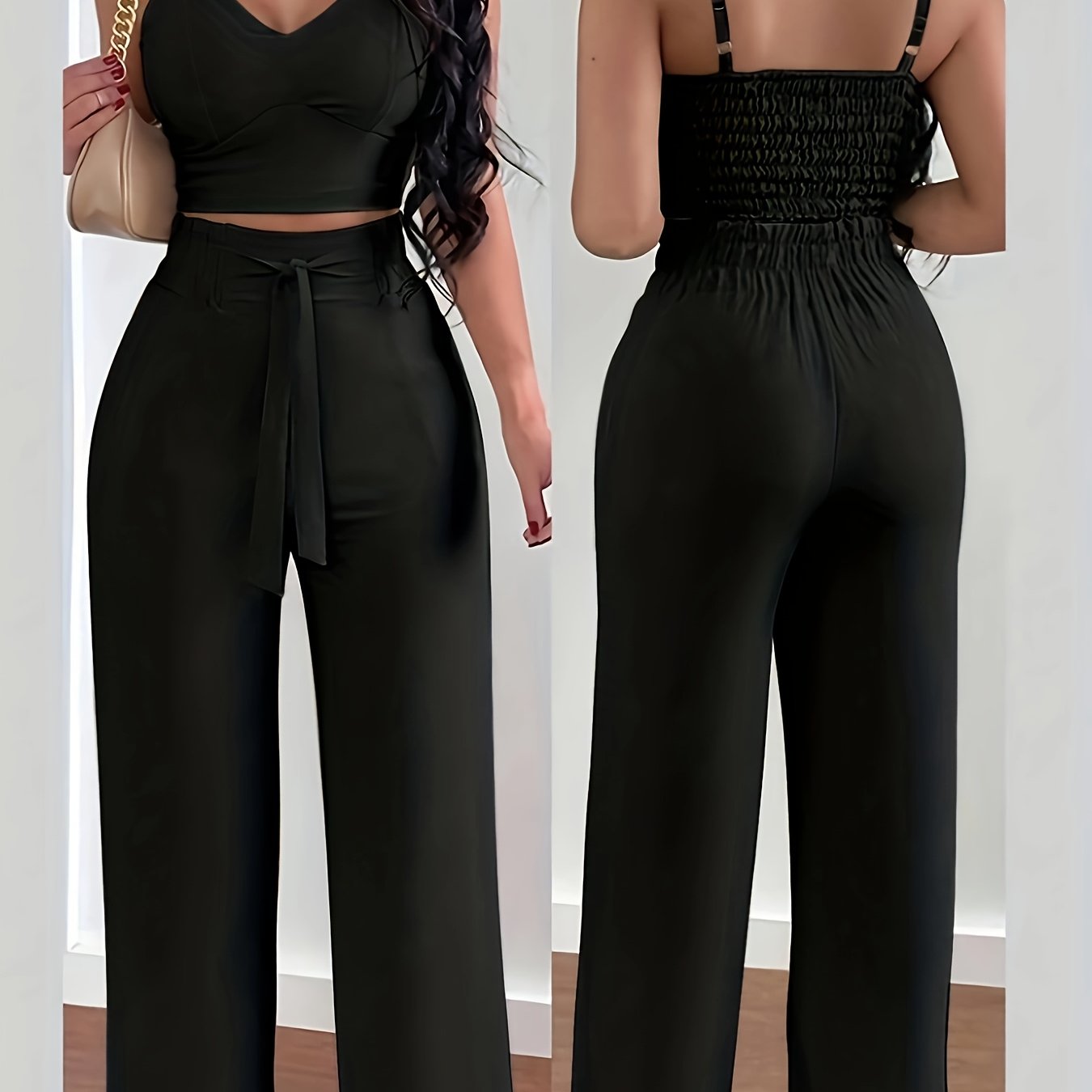 Front-Knot Cami Set by Maisonvirelle