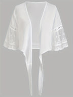 Crochet Tie-Front Shrug by Maisonvirelle