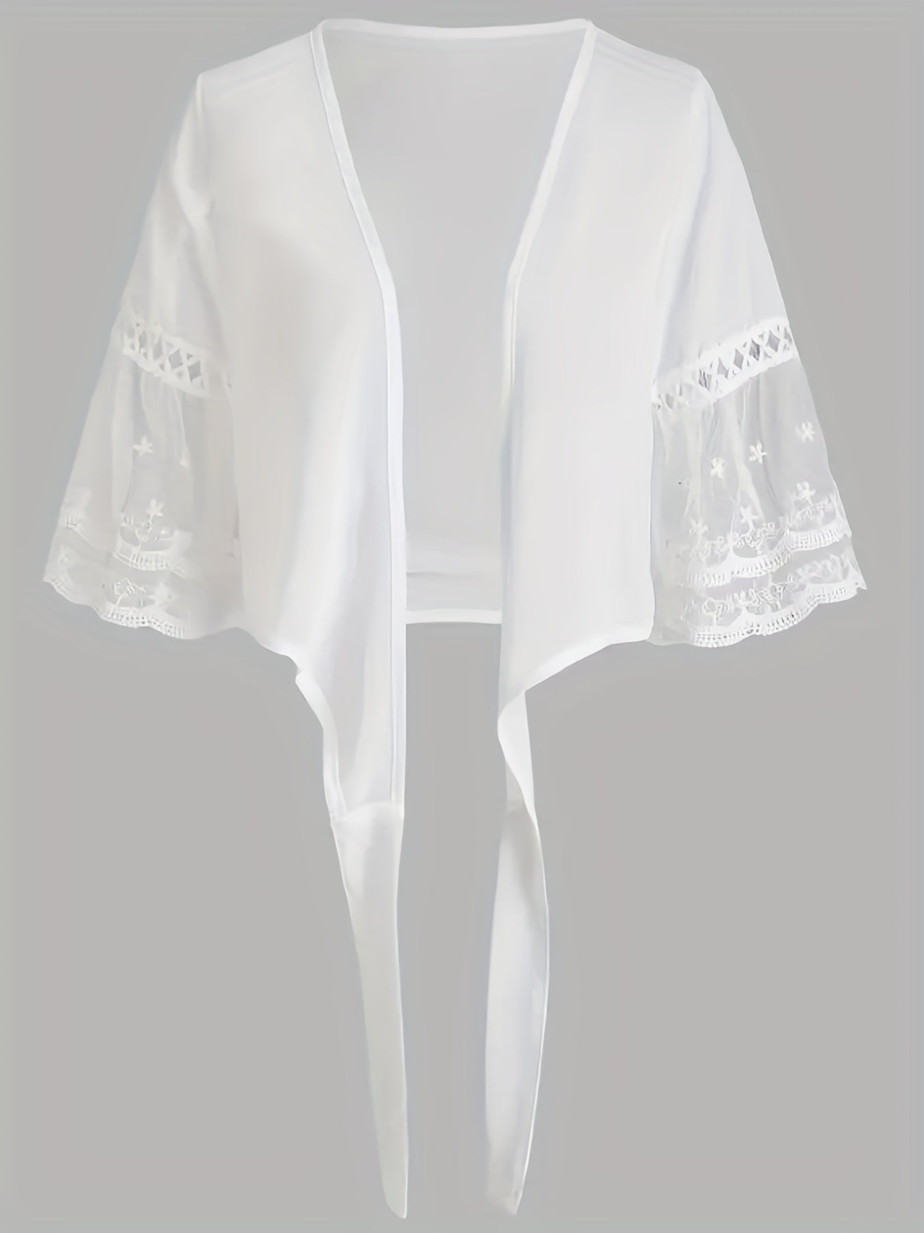 Crochet Tie-Front Shrug by Maisonvirelle