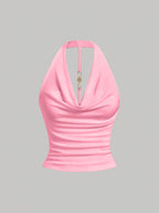 Halter Neck Vest Top by Maisonvirelle
