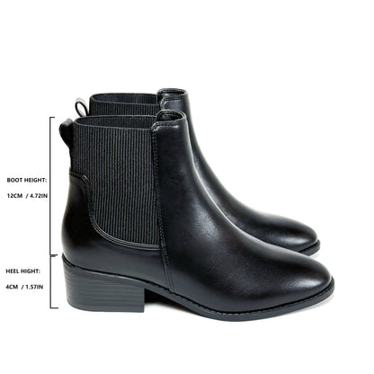 Chelsea Boots for Women Low Heel Slip On Ankle Boots for Work Travel Everyday