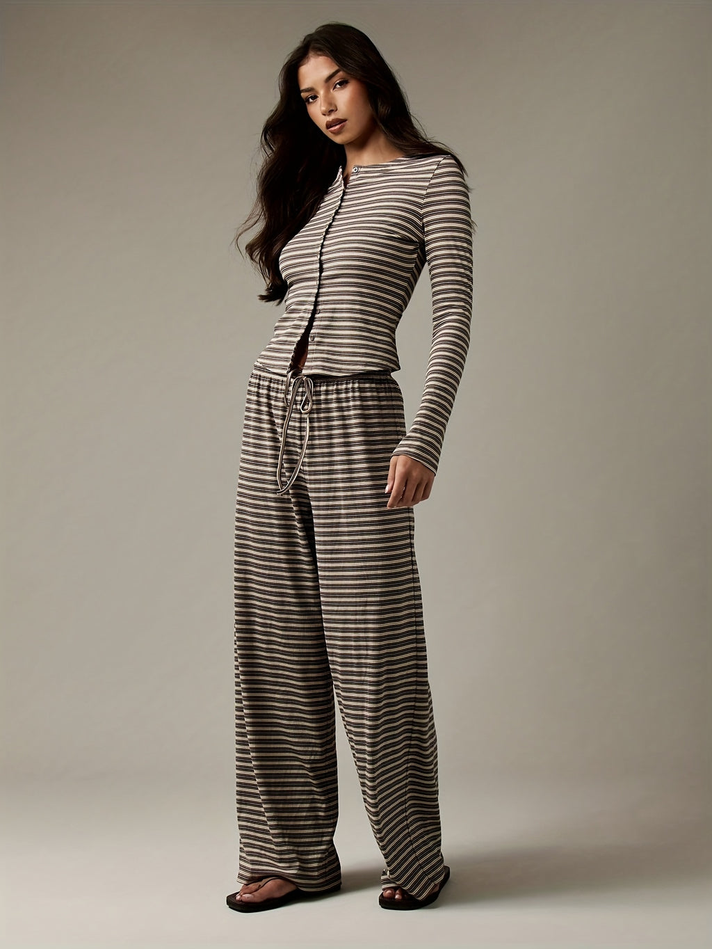Striped Button Co-Ord by Maisonvirelle