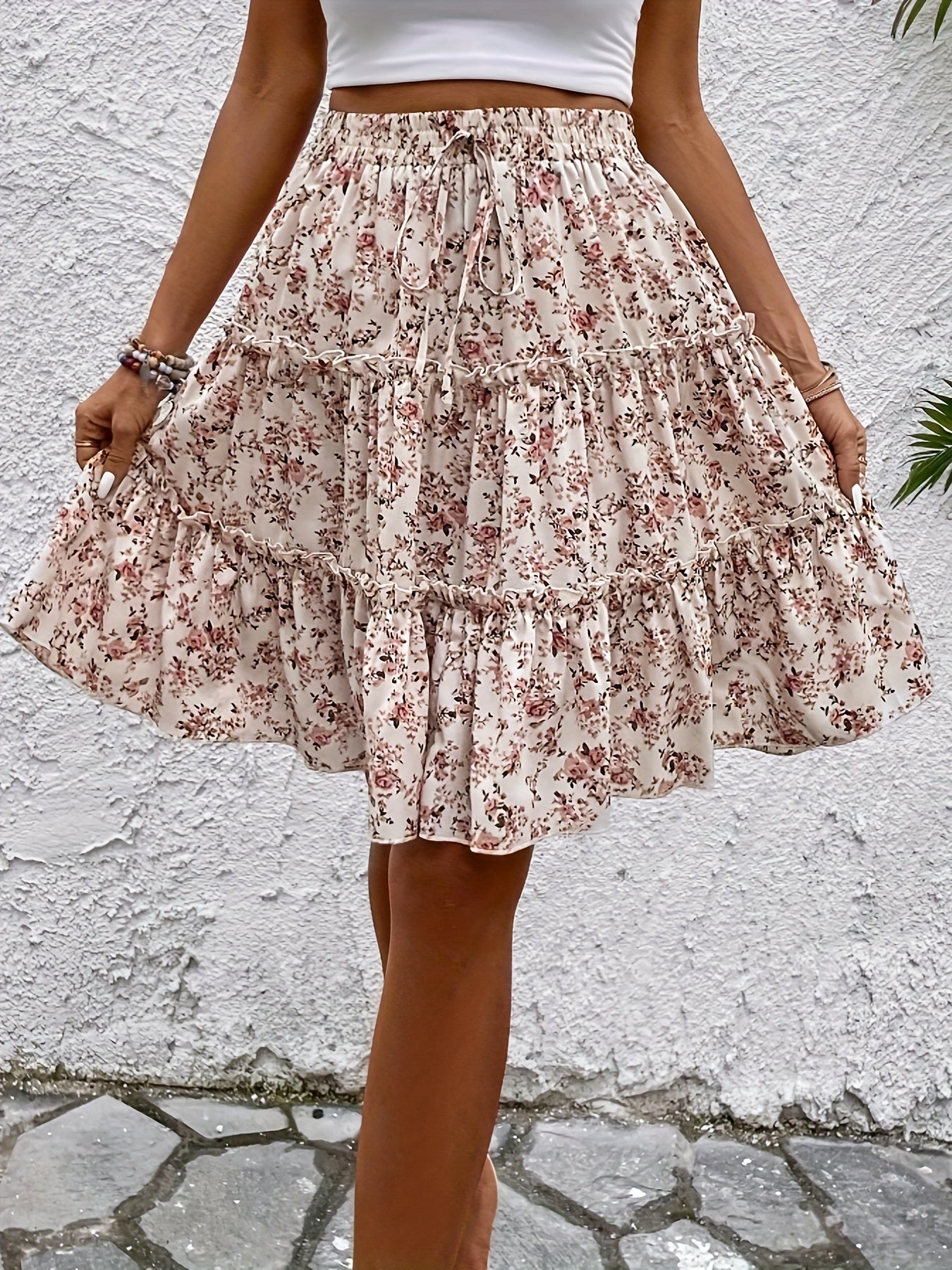 Tiered A-Line Skirt by Maisonvirelle