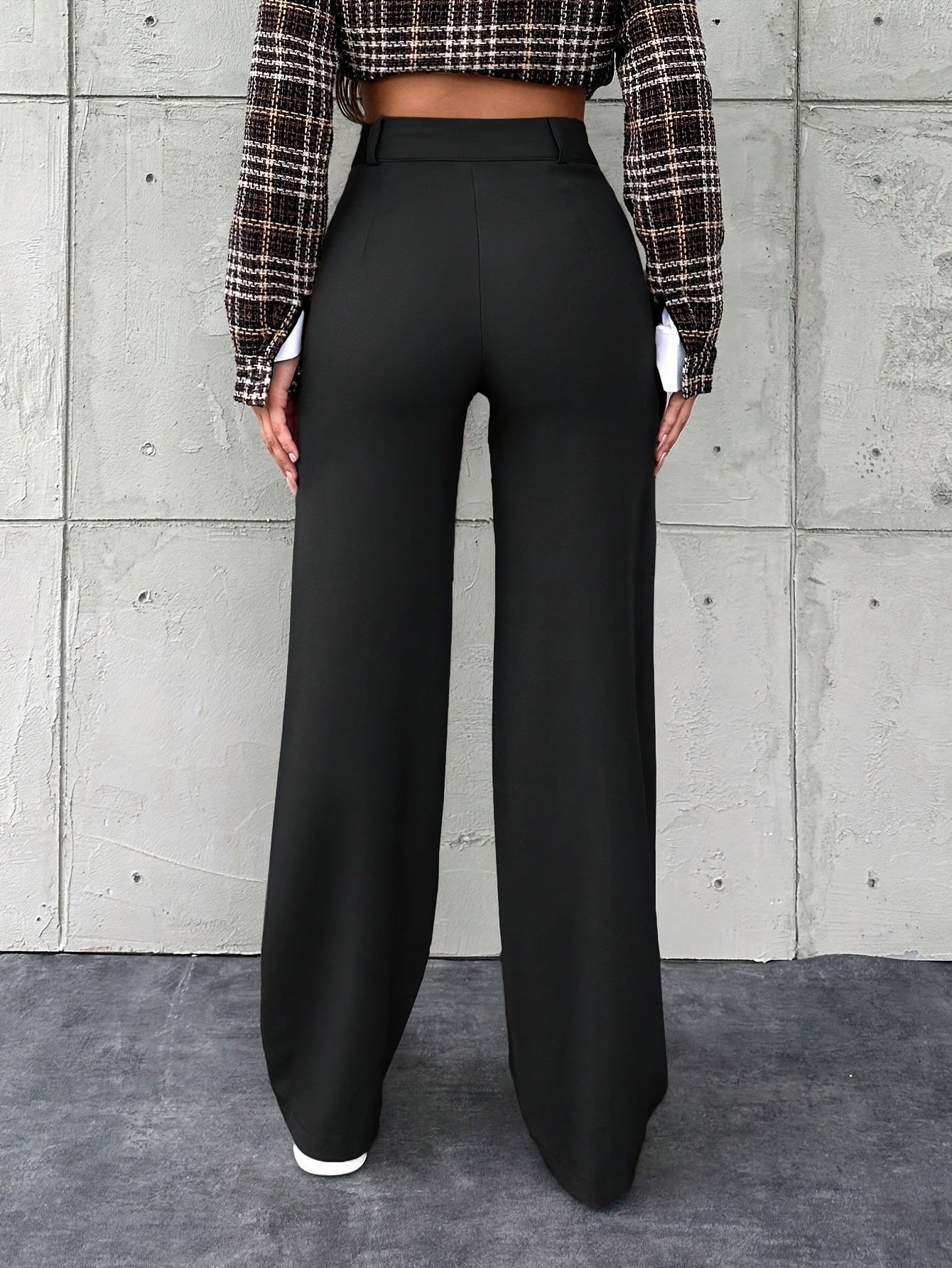 Tailored Trousers Women Straight Leg Business Pants for Office Work Everyday