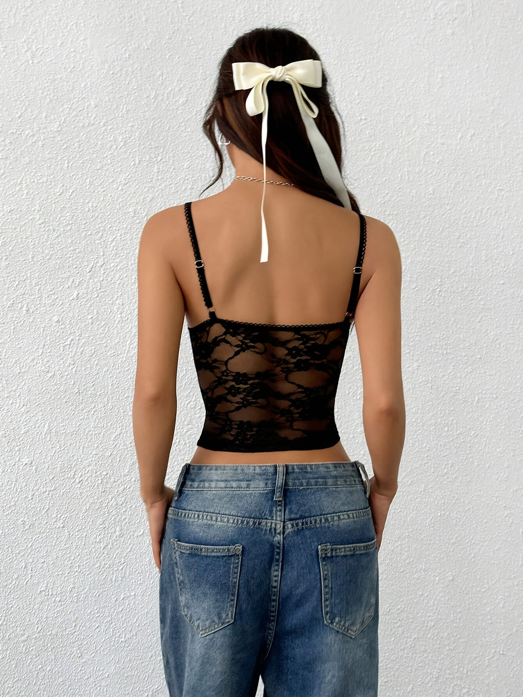 Black Camisole Top by Maisonvirelle