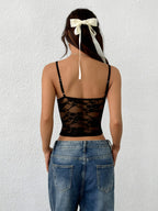 Black Camisole Top by Maisonvirelle