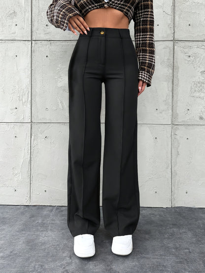 Tailored Trousers Women Straight Leg Business Pants for Office Work Everyday