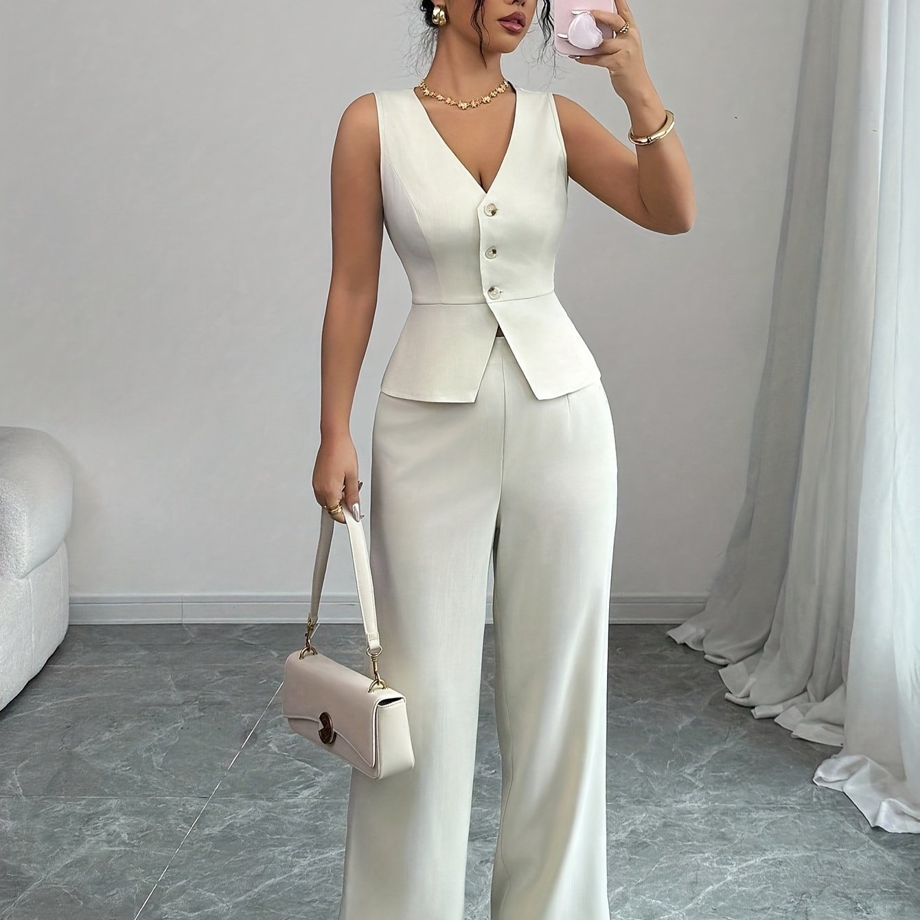 Sleeveless Office Co-Ord by Maisonvirelle