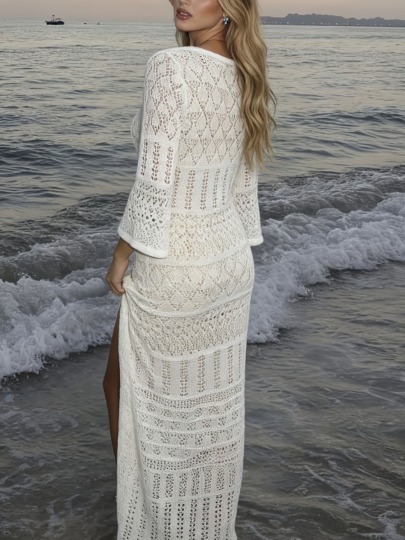 Square Neck Cover-Up Dress by Maisonvirelle