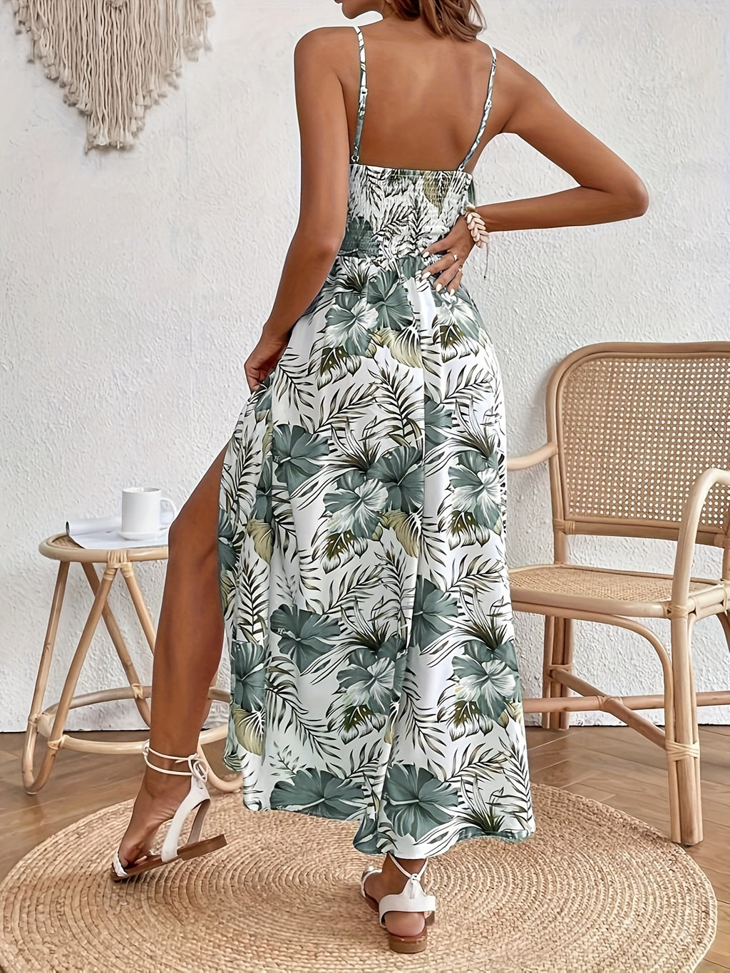 Floral Spaghetti Strap Dress by Maisonvirelle