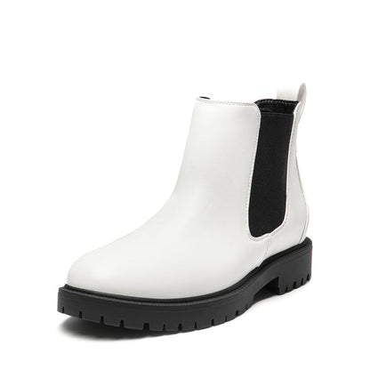 Chelsea Boots for Women Low Heel Stretch Ankle Boots for Autumn Winter Everyday