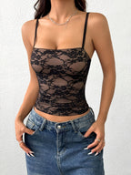 Black Camisole Top by Maisonvirelle