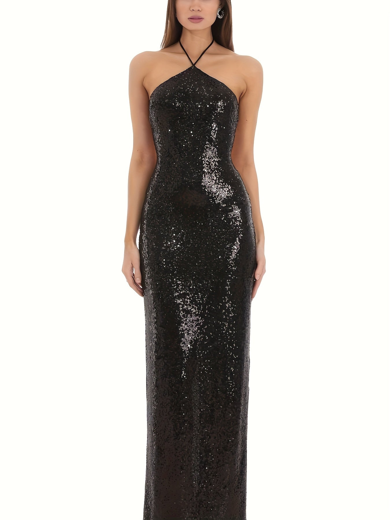 Elegant Sequin Dress for Women Occasion Elegant Fit for Party Evening Events
