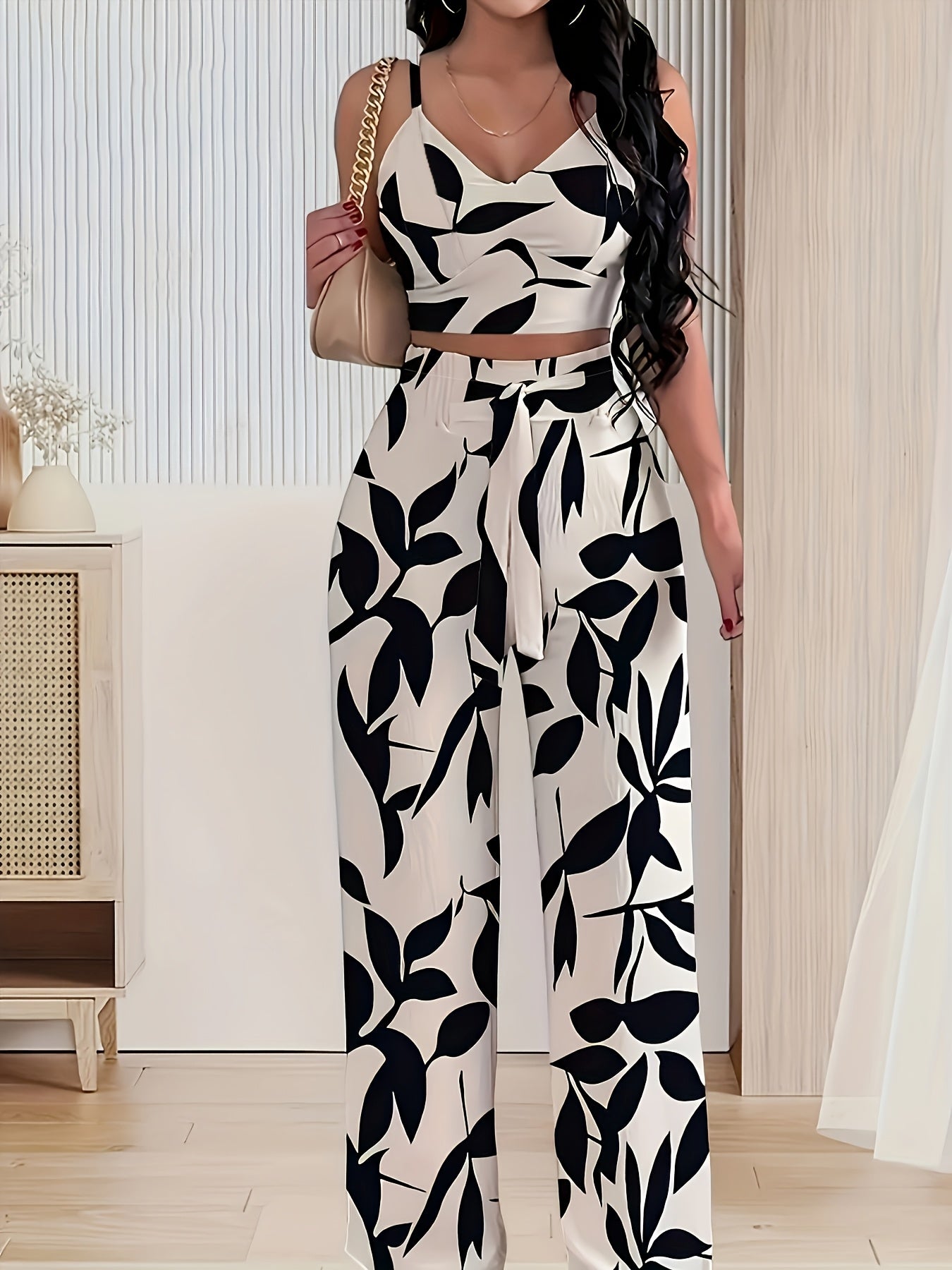 Front-Knot Cami Set by Maisonvirelle