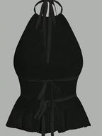 Pleated Halter Top by Maisonvirelle
