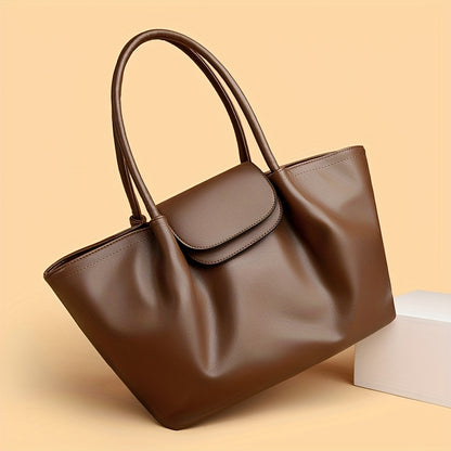 Tote Bag for Women PU Shoulder Handbag Large Capacity for Work Evening Shopping