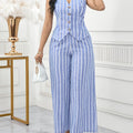 Striped Waistcoat Set by Maisonvirelle