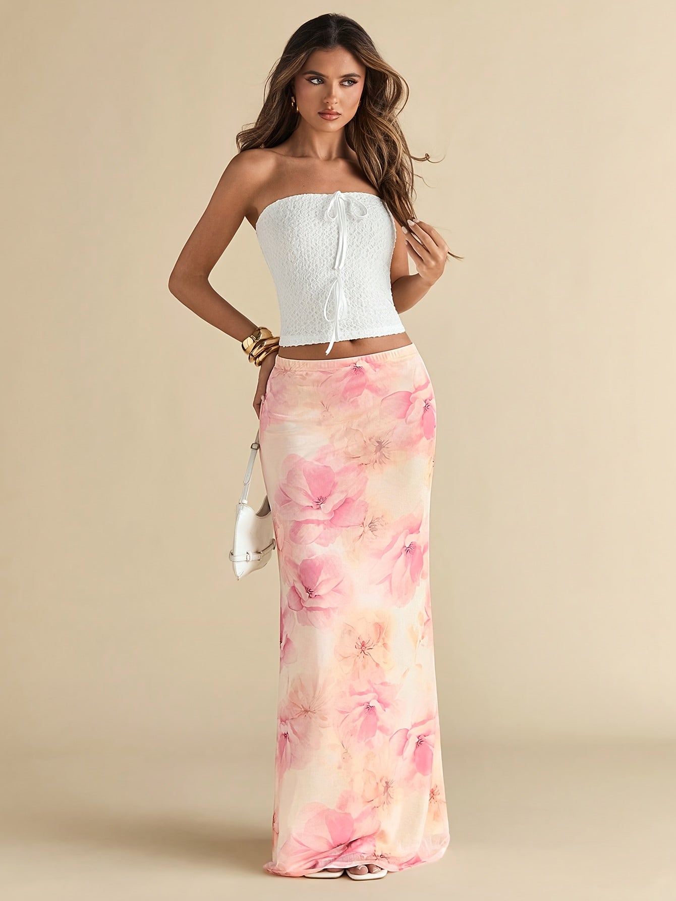 Printed Maxi Skirt by Maisonvirelle