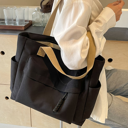 Tote Bag for Women Large Capacity Lightweight Shoulder Bag with Zip for Work Travel