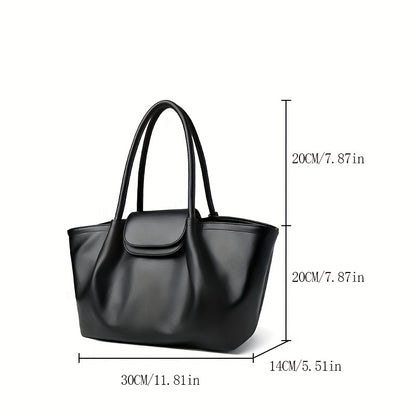 Tote Bag for Women PU Shoulder Handbag Large Capacity for Work Evening Shopping