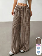 Linen Drawstring Trousers by Maisonvirelle