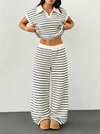 Striped Polo Co-Ord by Maisonvirelle
