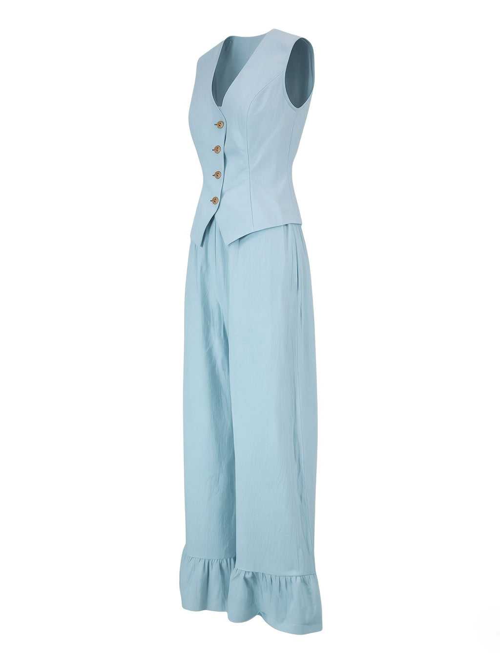 Linen Waistcoat Trouser Set by Maisonvirelle