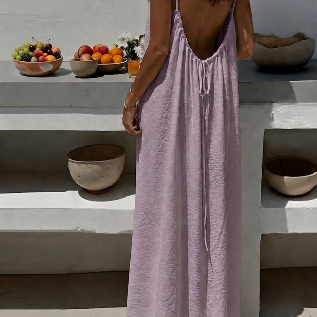 Backless Holiday Maxi Dress by Maisonvirelle
