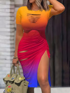 Drawstring Cut-Out Dress by Maisonvirelle